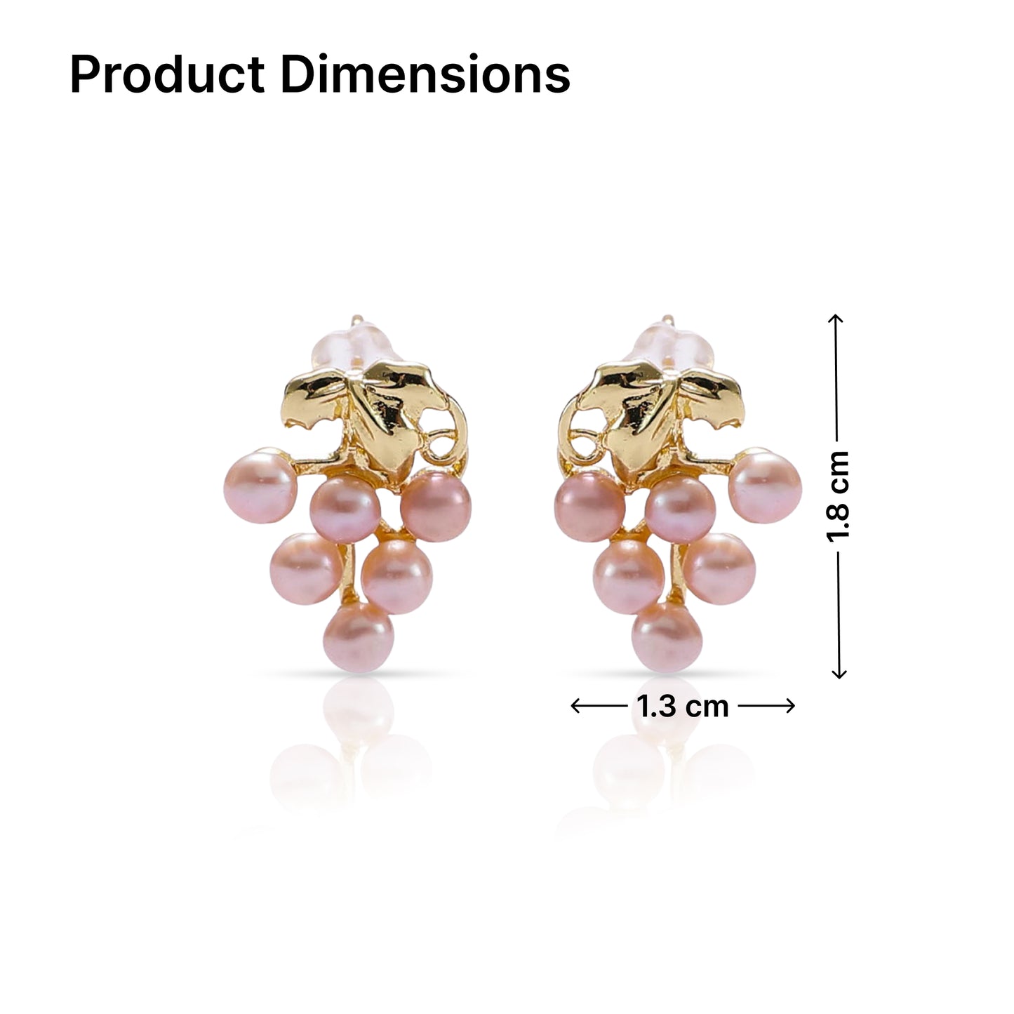 Yellow Chimes grape style pearl earrings - evening wear