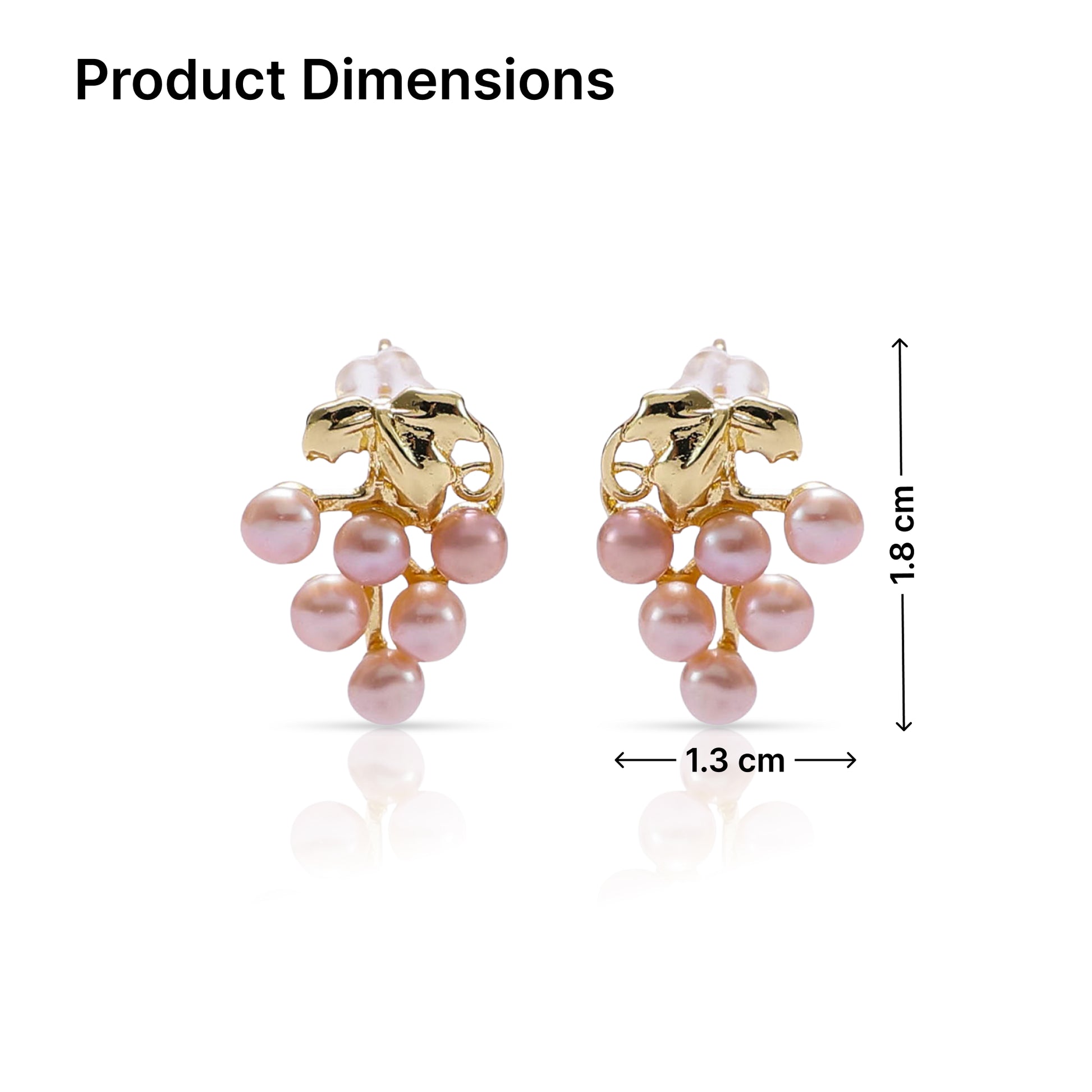 Yellow Chimes grape style pearl earrings - evening wear