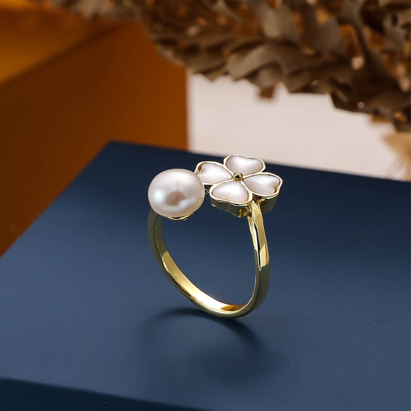 Yellow Chimes floral statement ring - perfect for any outfit