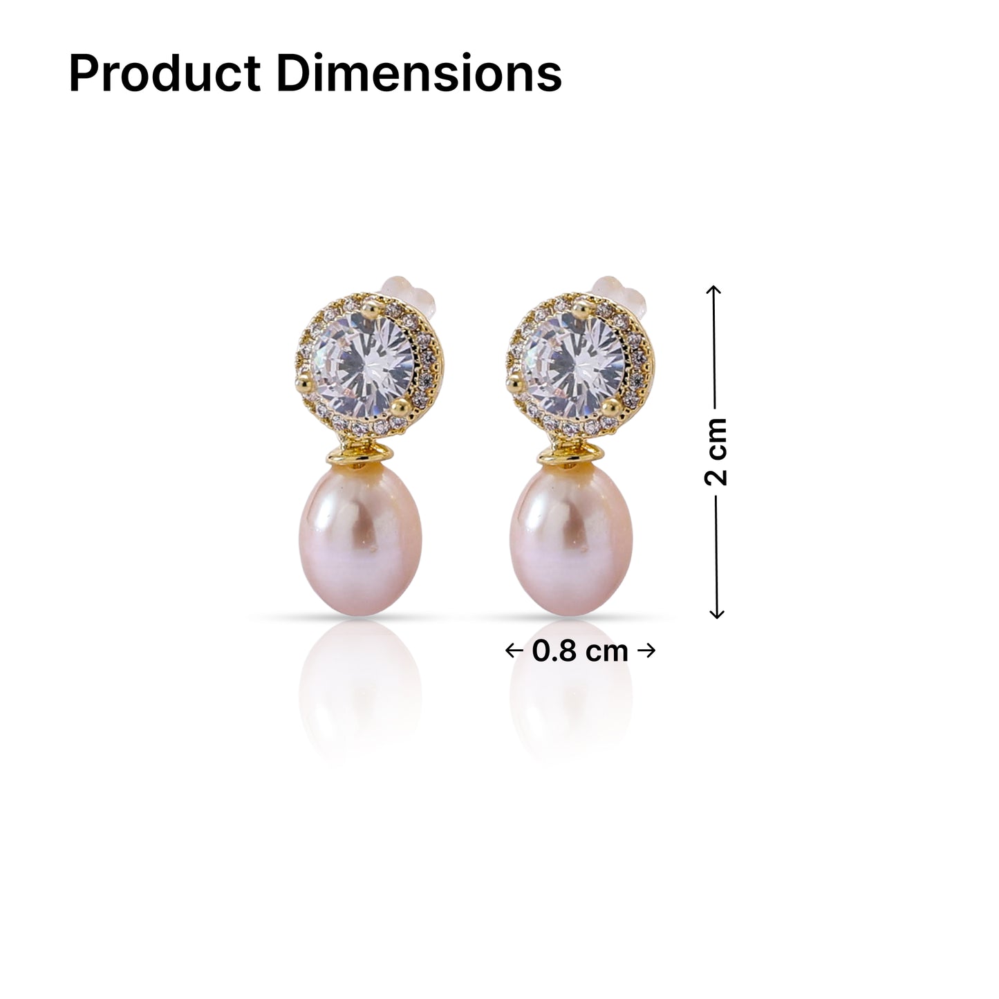 Yellow Chimes gold plated earrings - Fashion accessory for women