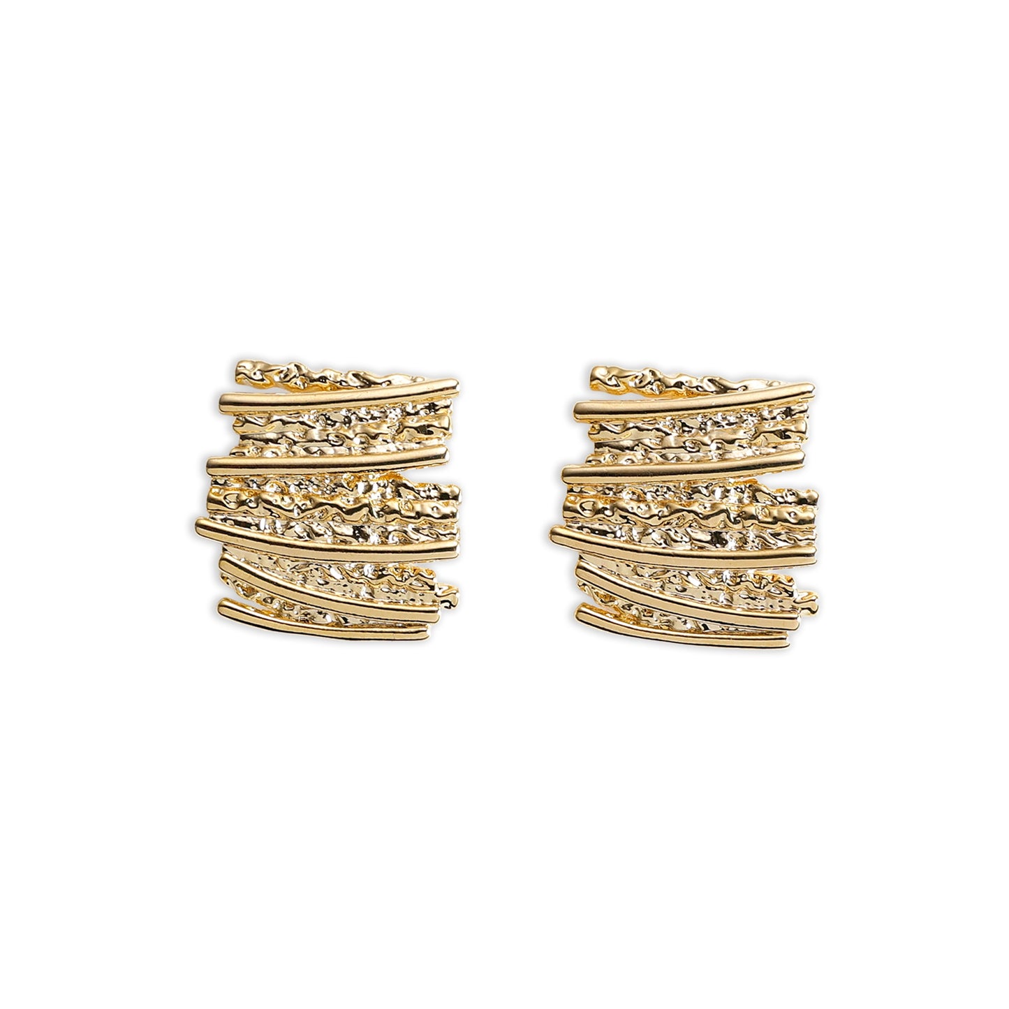 Yellow Chimes cubic zirconia earrings - elegant fashion statement