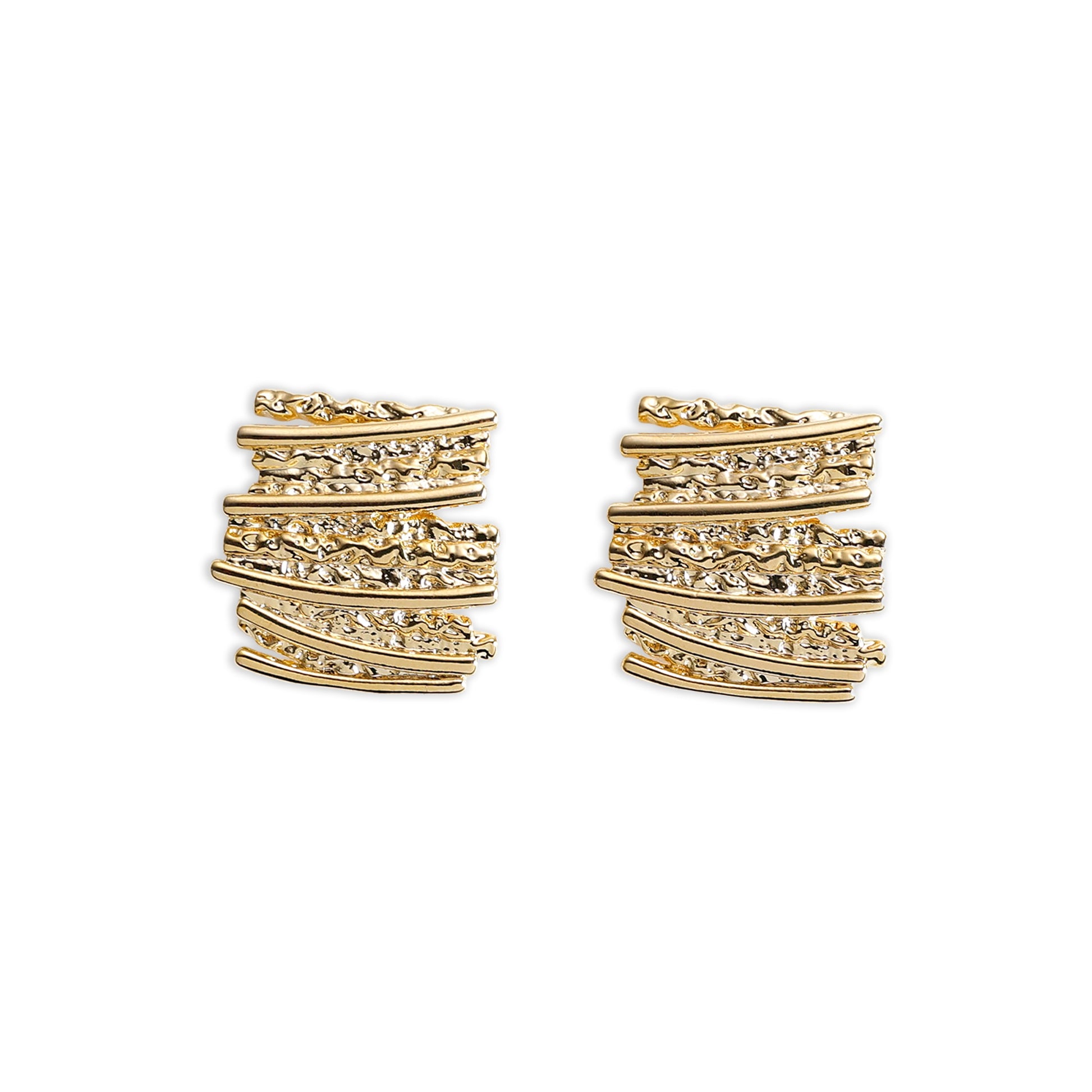 Yellow Chimes cubic zirconia earrings - elegant fashion statement