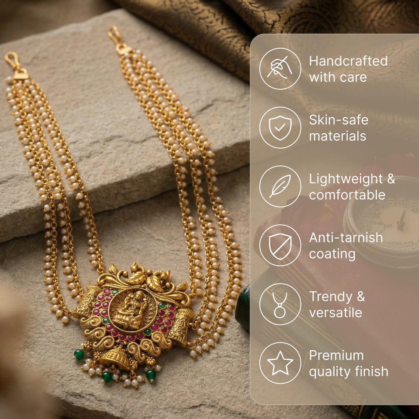 Yellow Chimes bridal juda pin - wedding hairstyle accessory