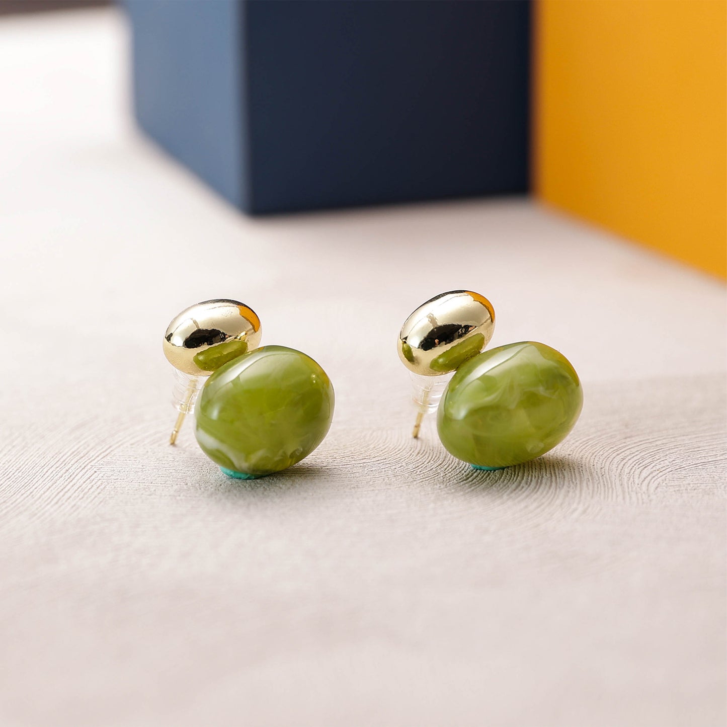 Yellow Chimes gold plated earrings - elegant casual wear