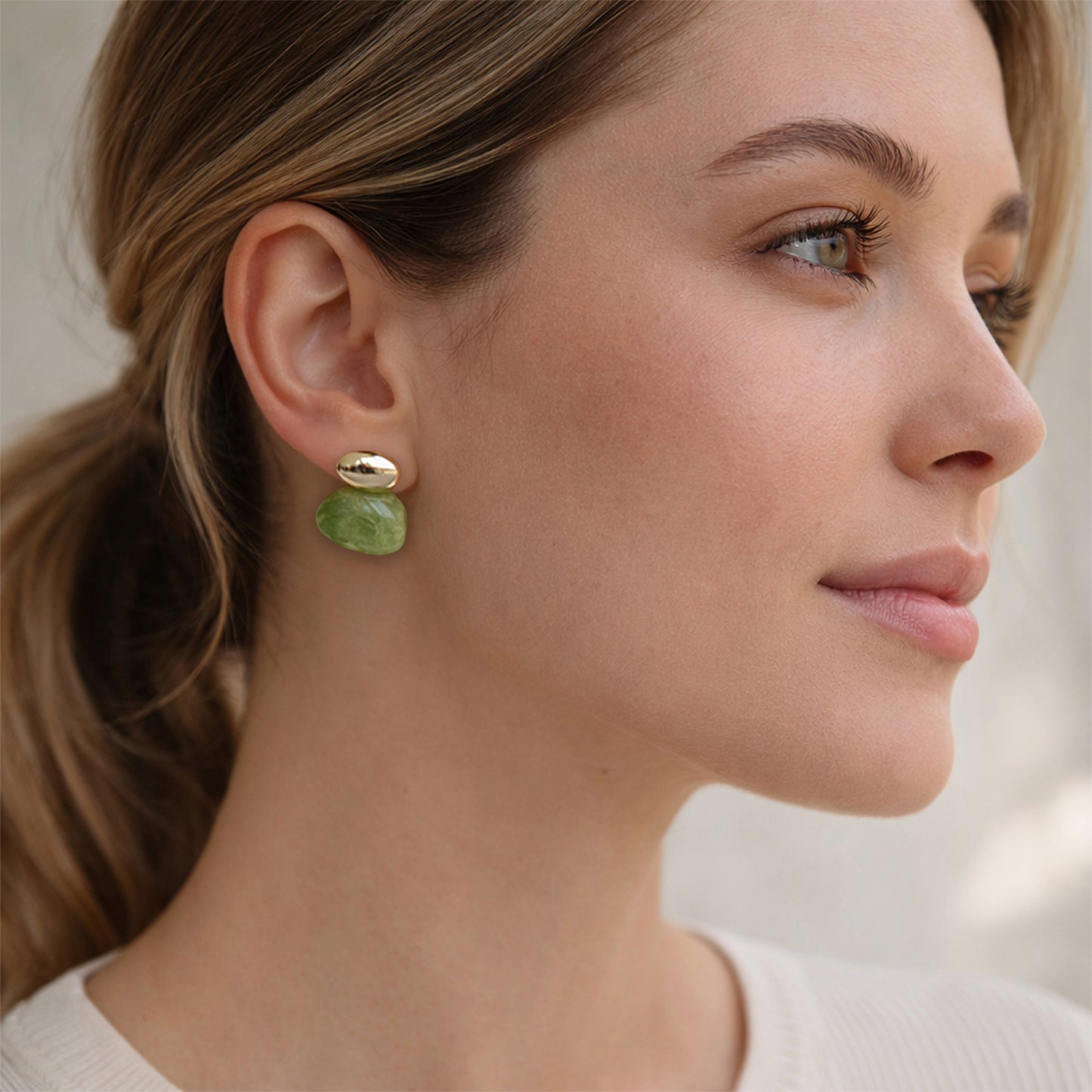 Yellow Chimes statement earrings - unique gift option