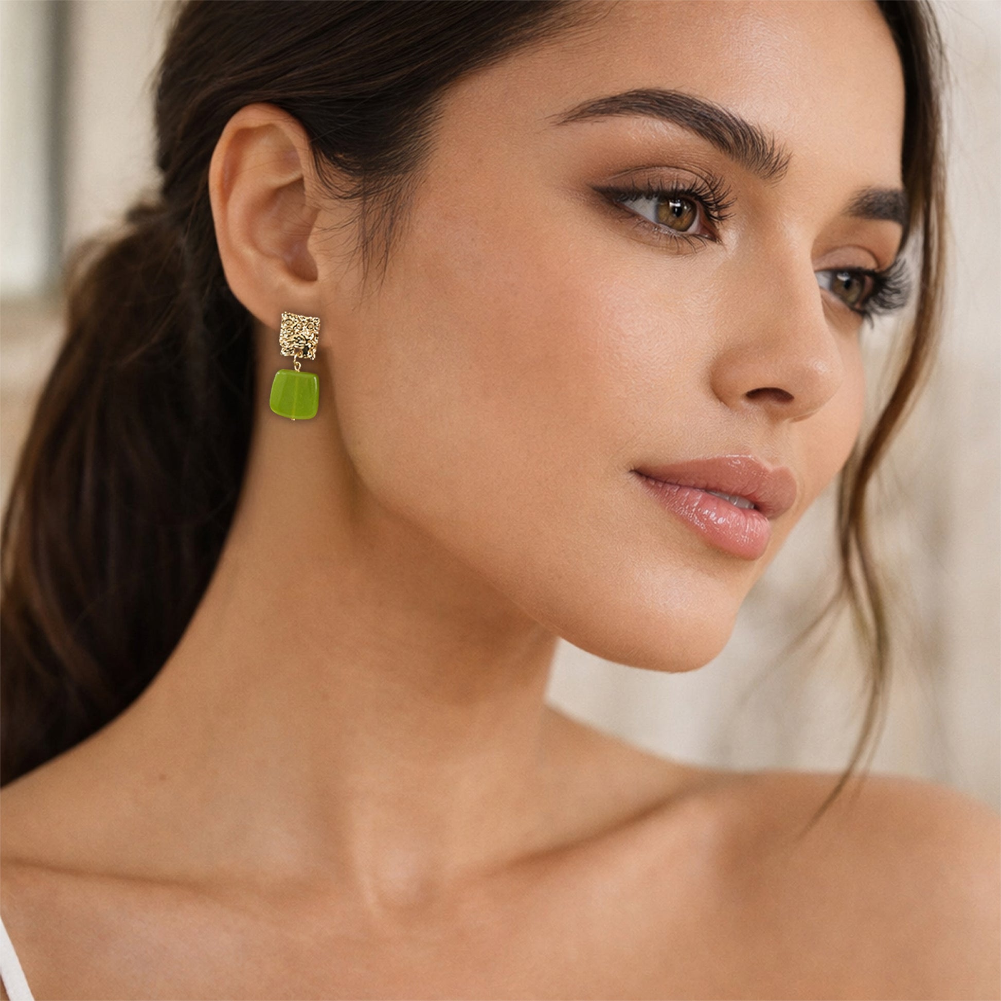 Yellow Chimes statement earrings - Ideal gifting option