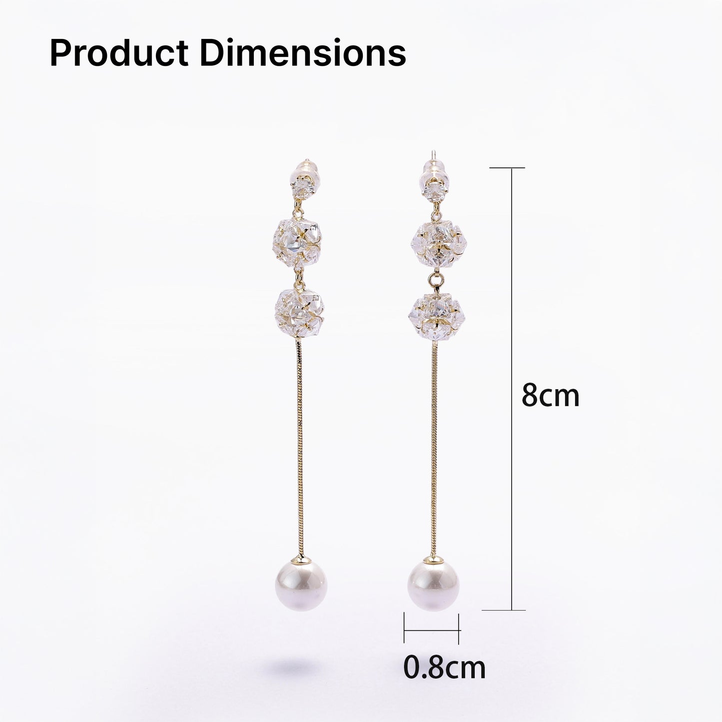 Yellow Chimes gold plated earrings - beautiful evening wear