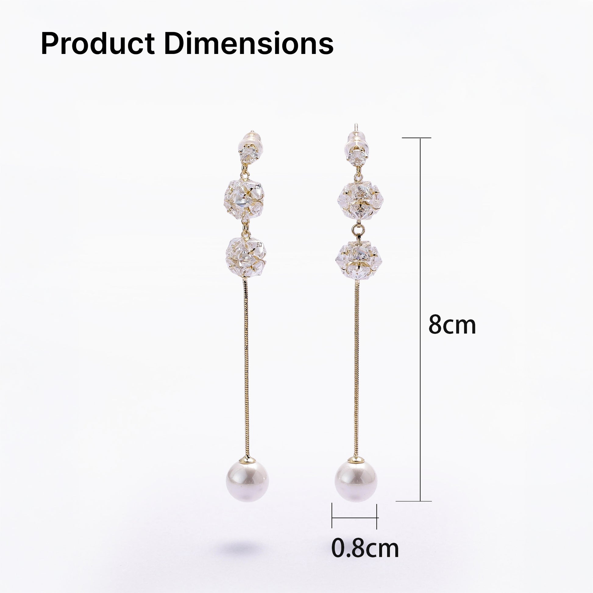Yellow Chimes gold plated earrings - beautiful evening wear