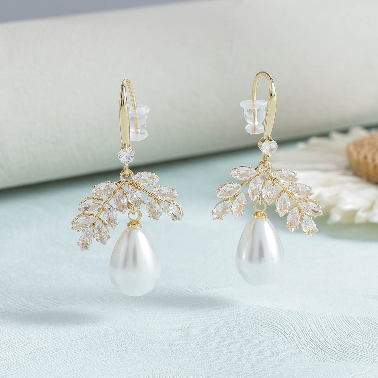 Yellow Chimes gold plated earrings - party wear