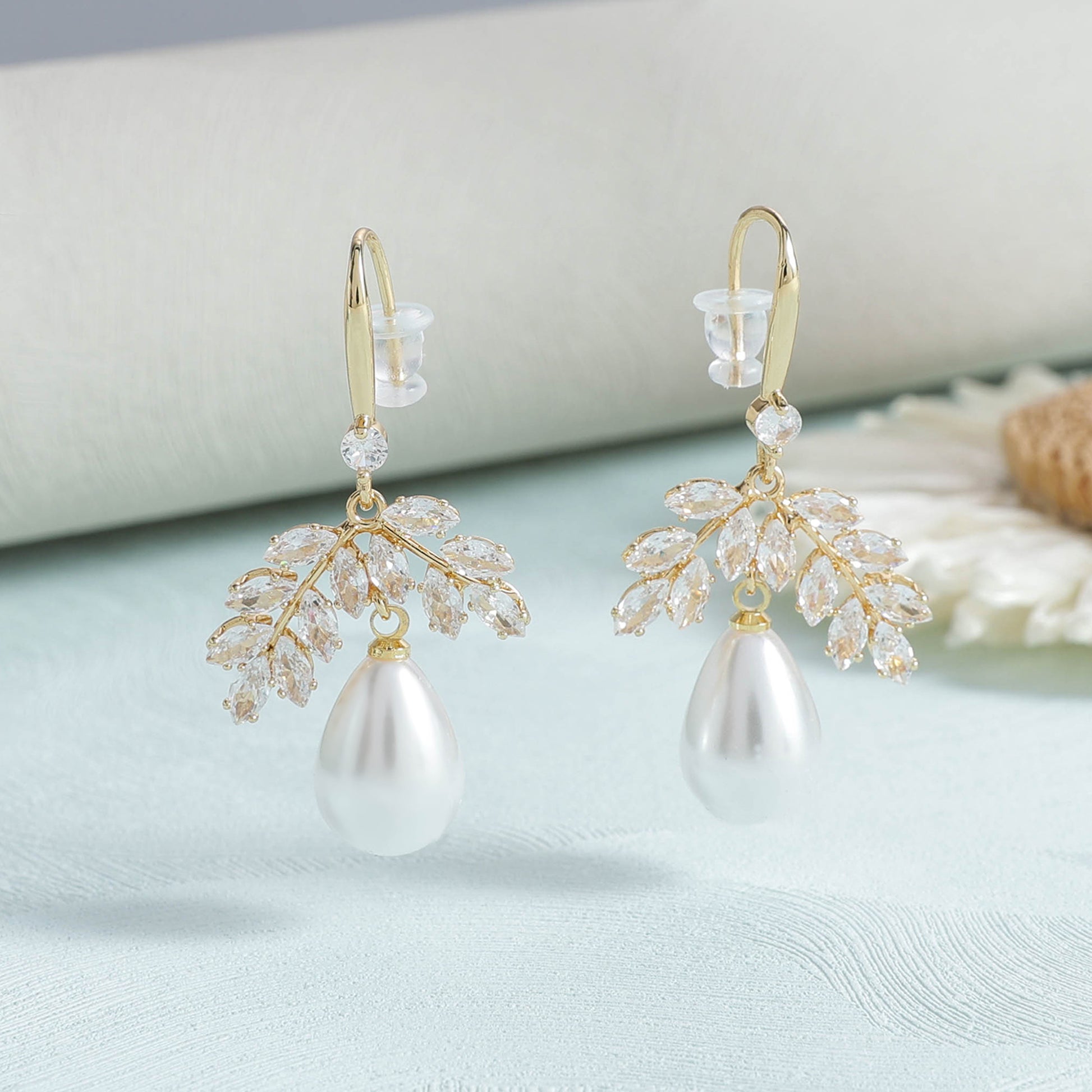 Yellow Chimes gold plated earrings - party wear