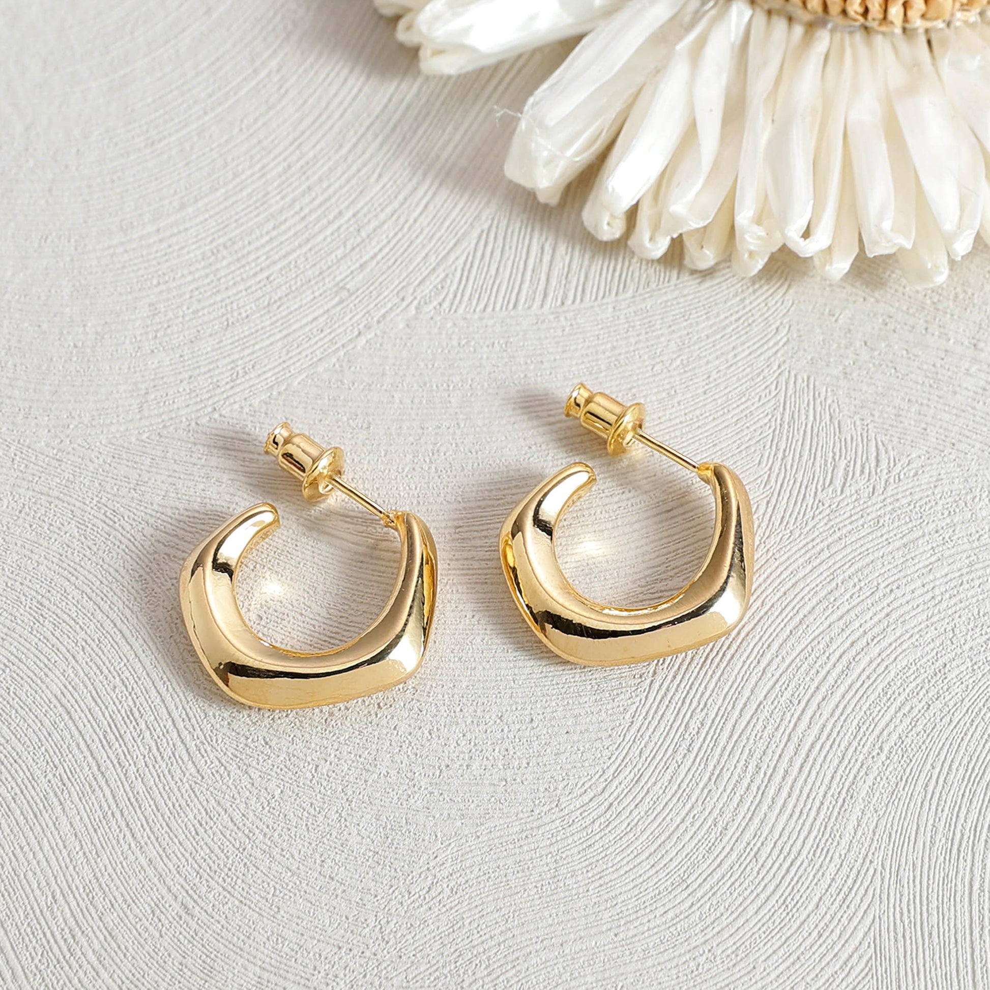 Yellow Chimes Lightweight Earrings - Casual Outfit