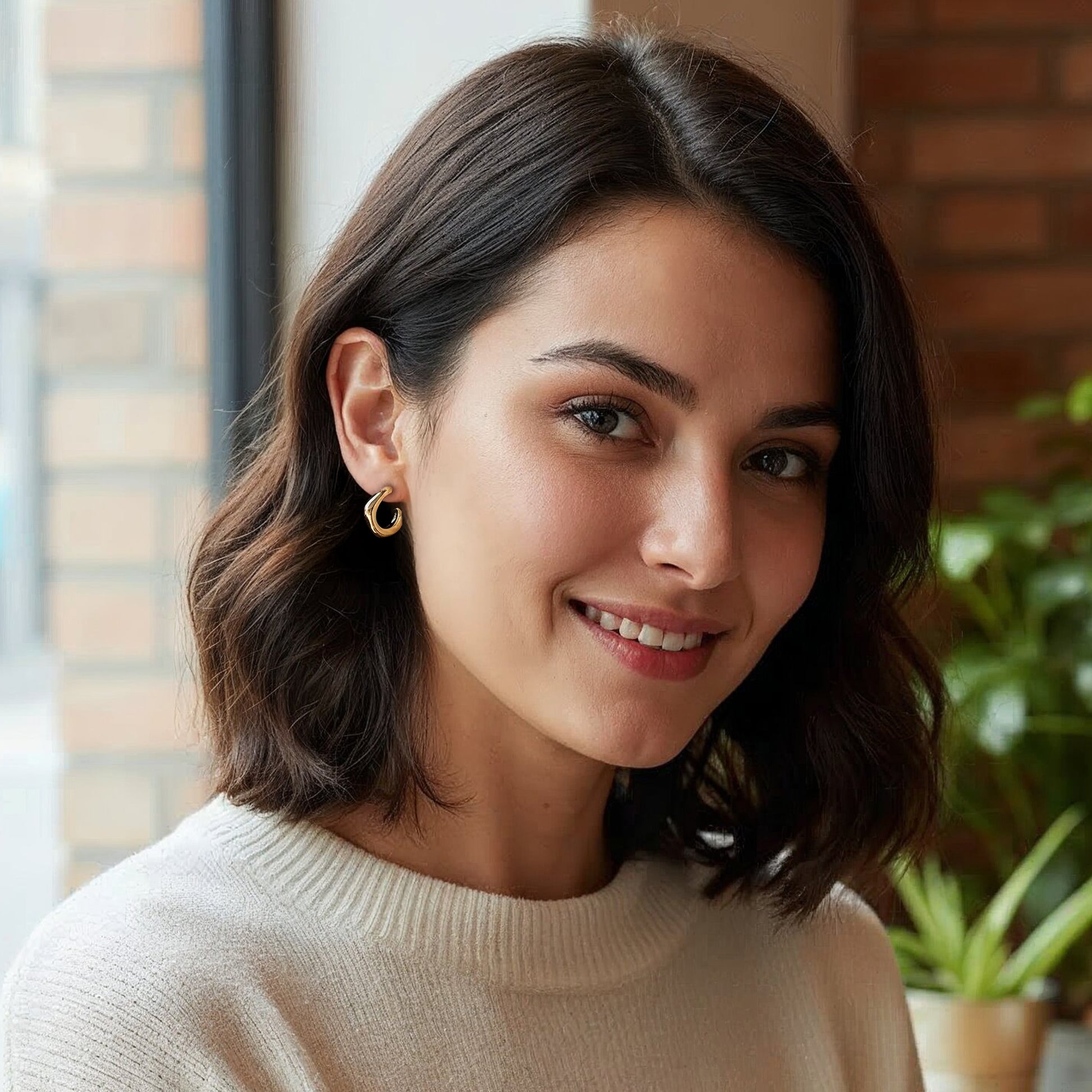Yellow Chimes Minimalist Earrings - Travel Essential