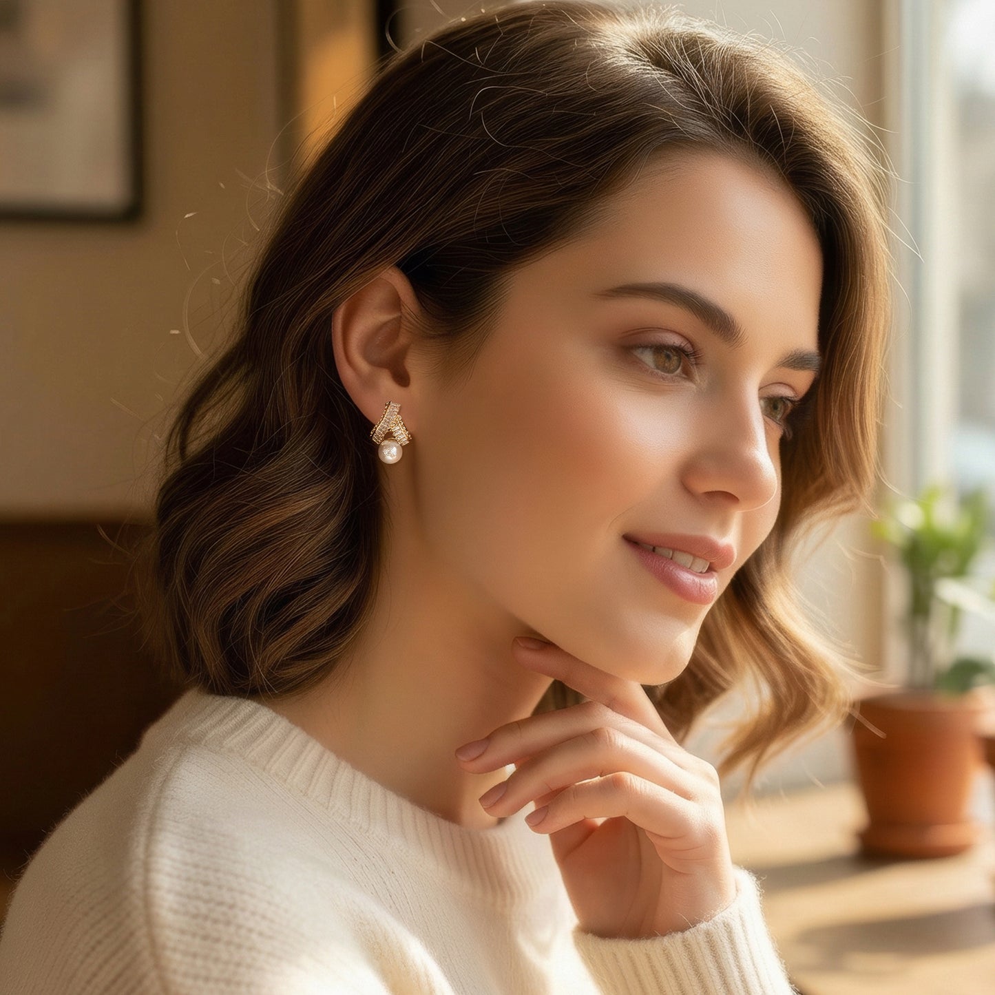 Yellow Chimes crystal earrings - great for festivals