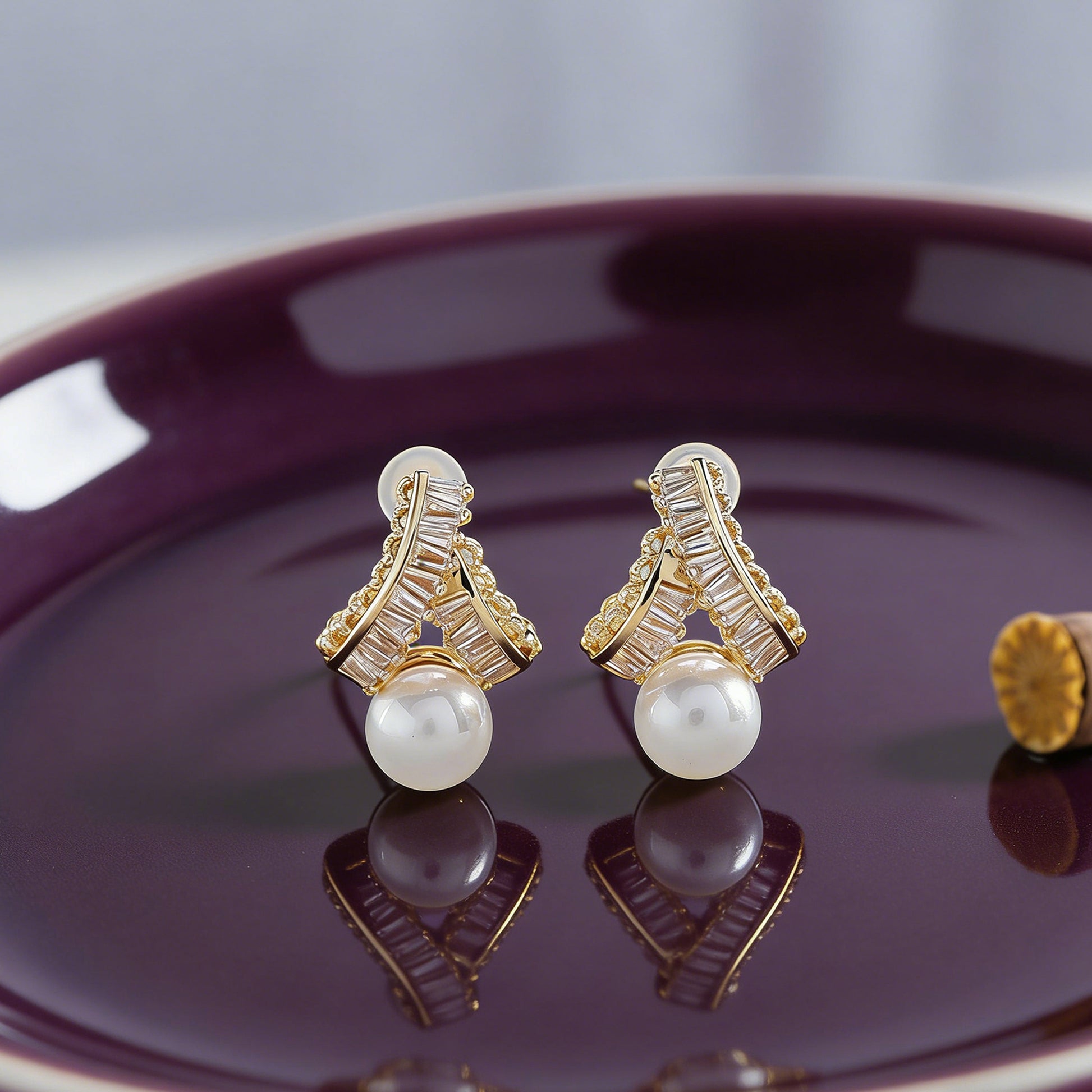 Yellow Chimes elegant earrings - ideal for weddings