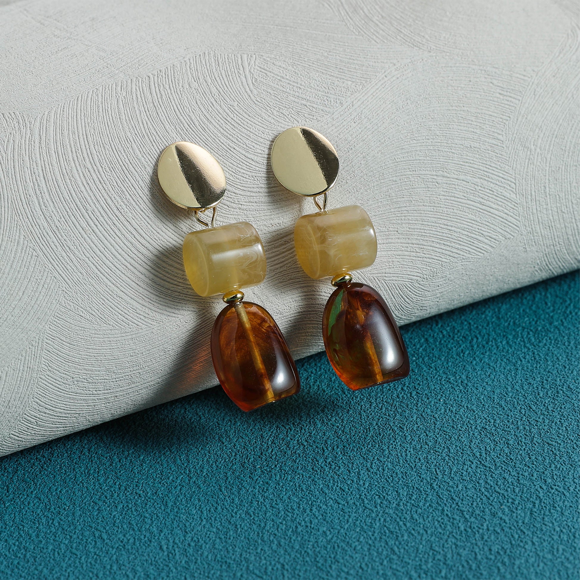 Yellow Chimes Lightweight Dangle Earrings - Stylish festive accessory