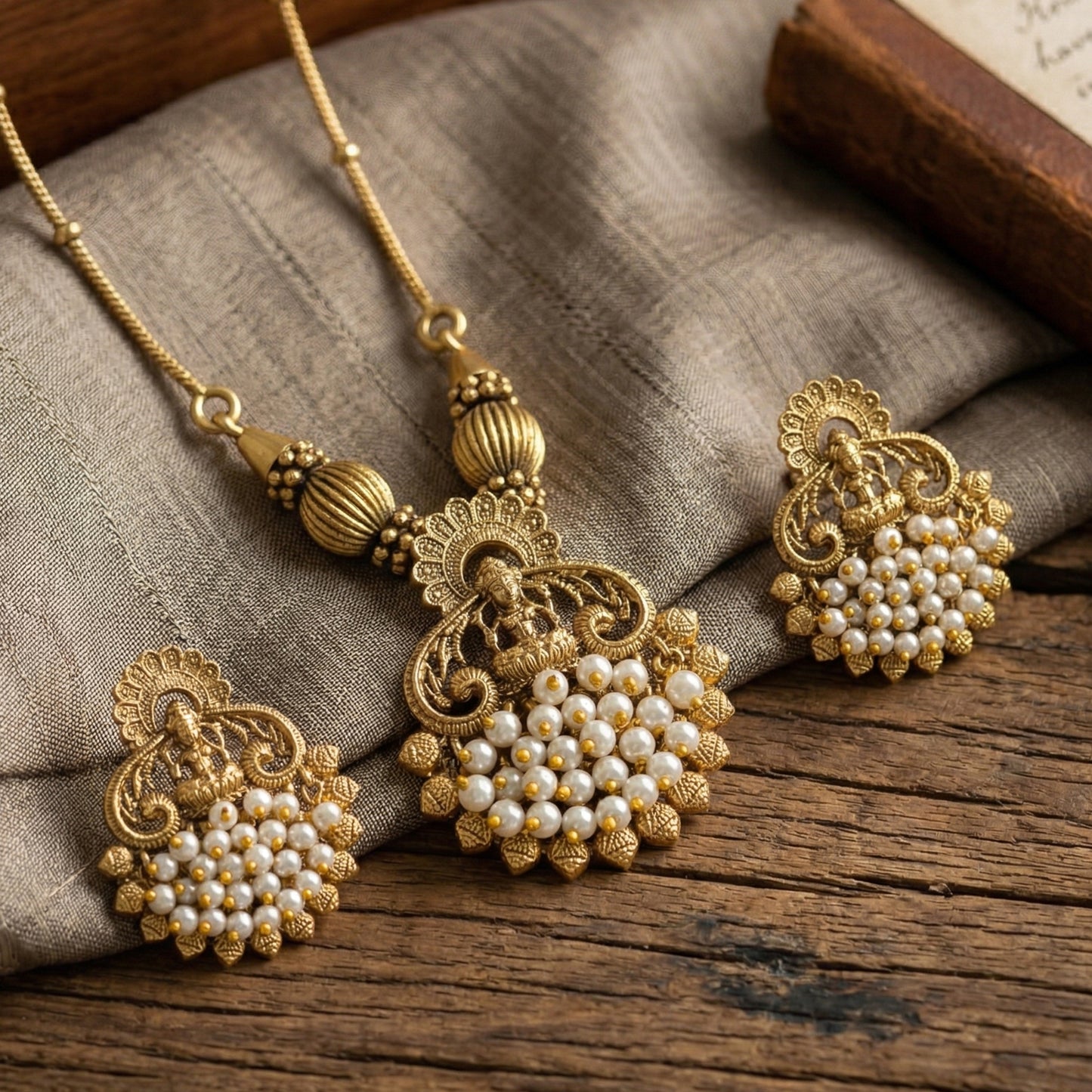 Yellow Chimes handcrafted necklace - special occasion