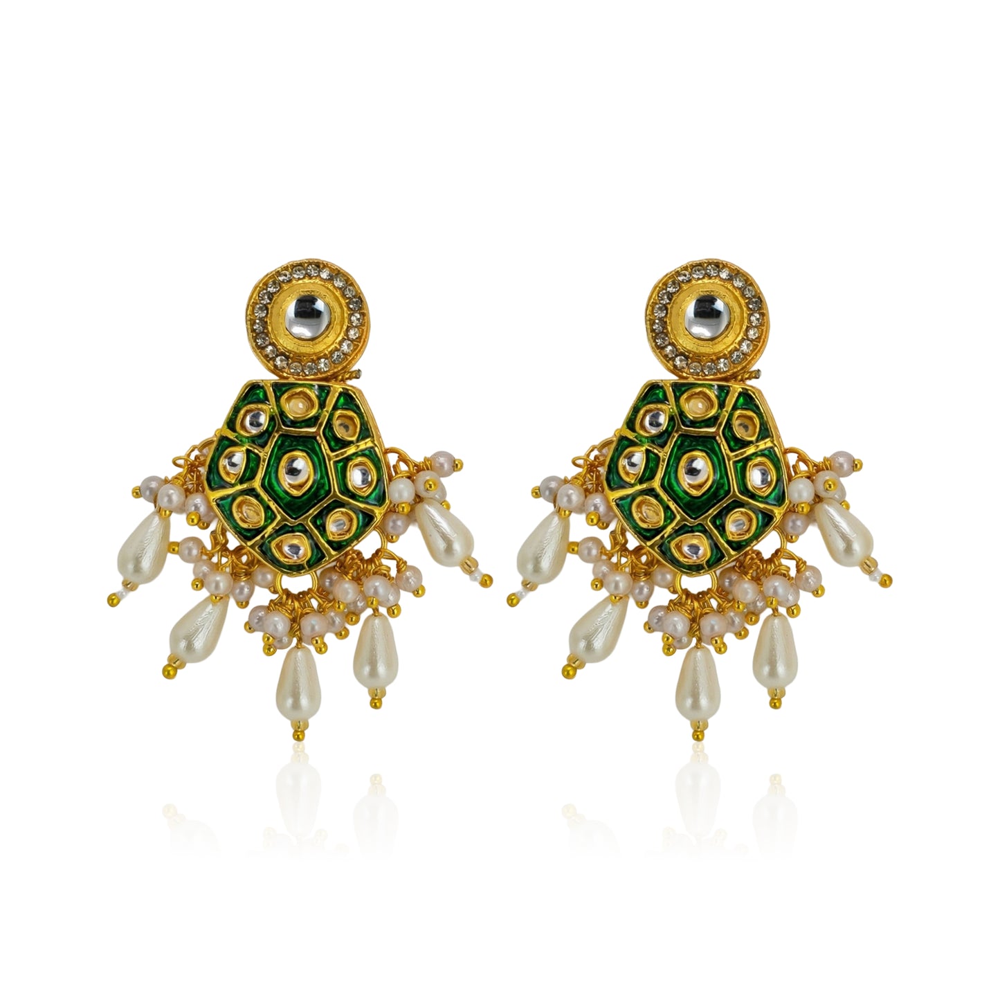 Yellow Chimes Pearl Drop Earrings - Elegant Gifting