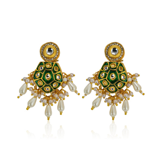 Yellow Chimes Pearl Drop Earrings - Elegant Gifting