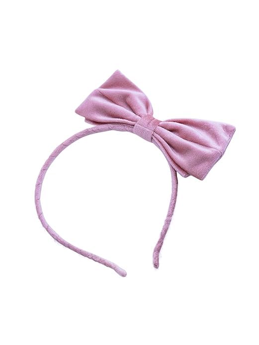 Melbees by Yellow Chimes Hair Bands for Kids Pink Bow Hairbands Headbands for Girls Head Bands Hair Accessories for Girls and Kids