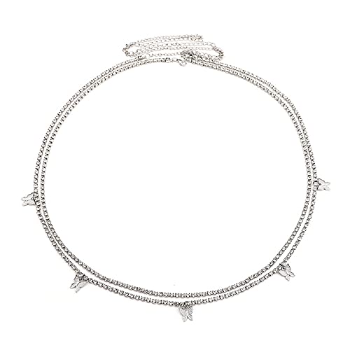 Yellow Chimes Waist Chain for Women and Girls Fashion Hip Chain for Women | Gold Toned Butterfly Charm Belly Chain | Birthday Gift for girls and women