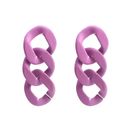 Yellow Chimes Earrings for Women and Girls Drop Earrings for Girls | Purple Color Chain Drop Designed Drop Earrings | Birthday Gift for girls and women Anniversary Gift for Wife