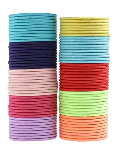 Kairangi Rubber Bands for Kids Girls Multicolor Rubberbands Small Pony Holders with Kitty Tin Storage Box for Girls and Kids(Pack of 200 Pcs)