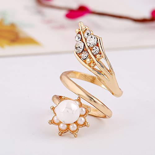 Yellow Chimes Fancy Gold Ring for Women Girls - Main Image