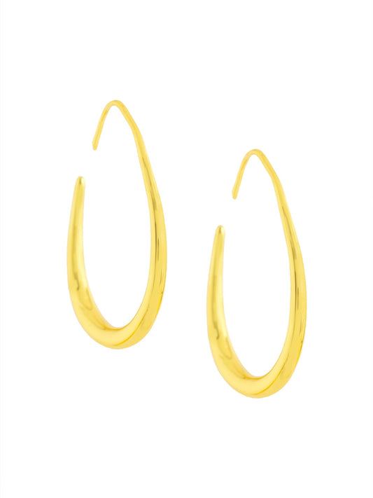 Yellow Chimes Hoop Earrings for Women | Fashion Golden Women Earrings | Gold Plated Big Hoops Earrings for Girls | Birthday Gift for Girls Anniversary Gift for Women