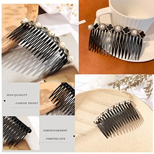 Kairangi Comb Pin for Women Western Comb Clips for Hair for Women Set of 3 Pcs Juda Pin Hair Pins for Women Side Pin/Comb Pin/Juda pin Accessories for Women