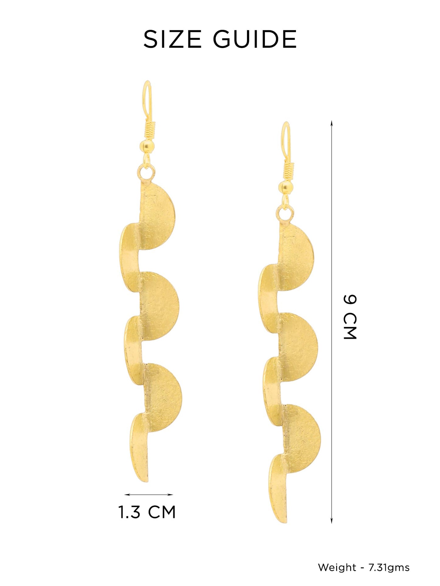 Yellow Chimes Dangler Earrings For Women | Fashion Golden Women Earrings | Gold Plated Long Dangler Earrings For Girls | Birthday Gift for Girls Anniversary Gift for Women