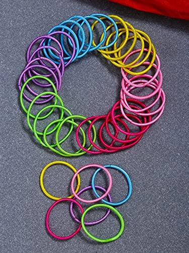 Kairangi Rubber Bands for Kids Girls Multicolor Rubberbands Small Pony Holders with Kitty Tin Storage Box for Girls and Kids(Pack of 200 Pcs)