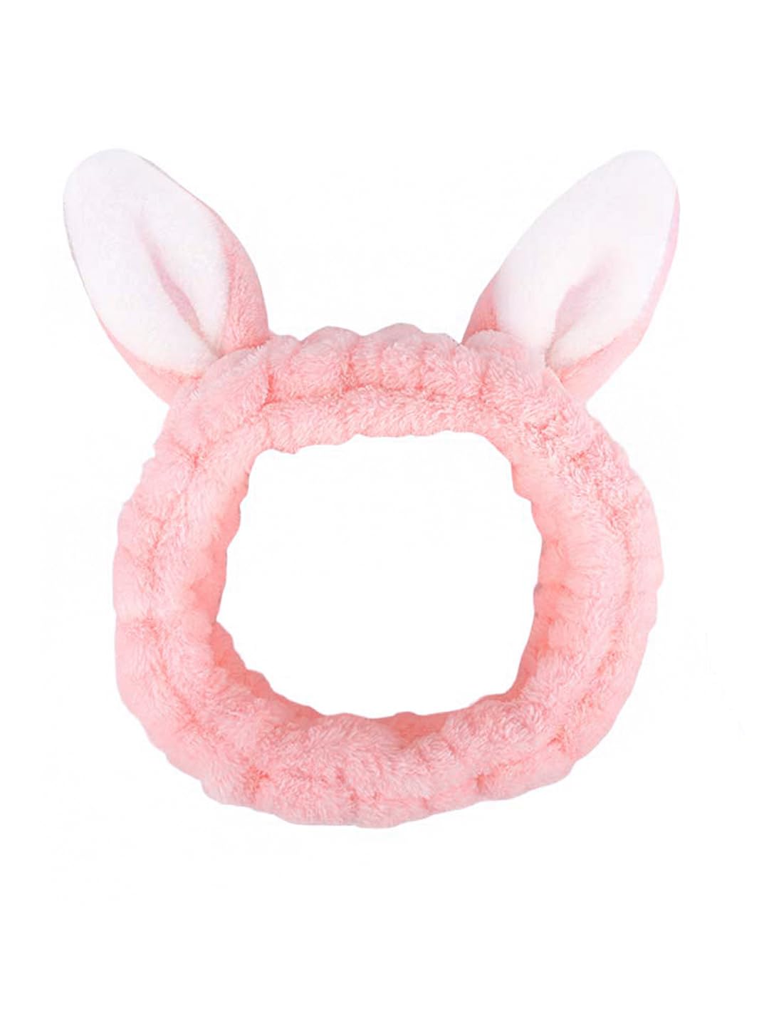 Melbees by Yellow Chimes Hair Band For Girls And Kids Woolen Pink Color Rabbit Ears Hair Bands for Girls and Kids