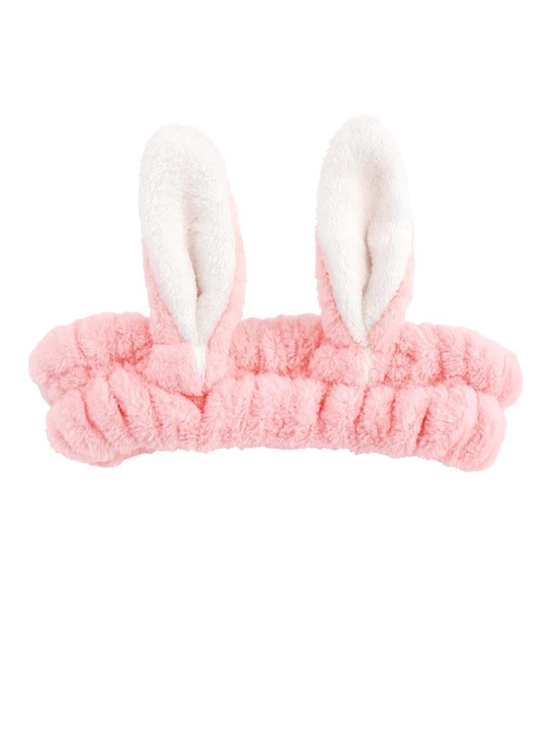 Melbees by Yellow Chimes Hair Band For Girls And Kids Woolen Pink Color Rabbit Ears Hair Bands for Girls and Kids