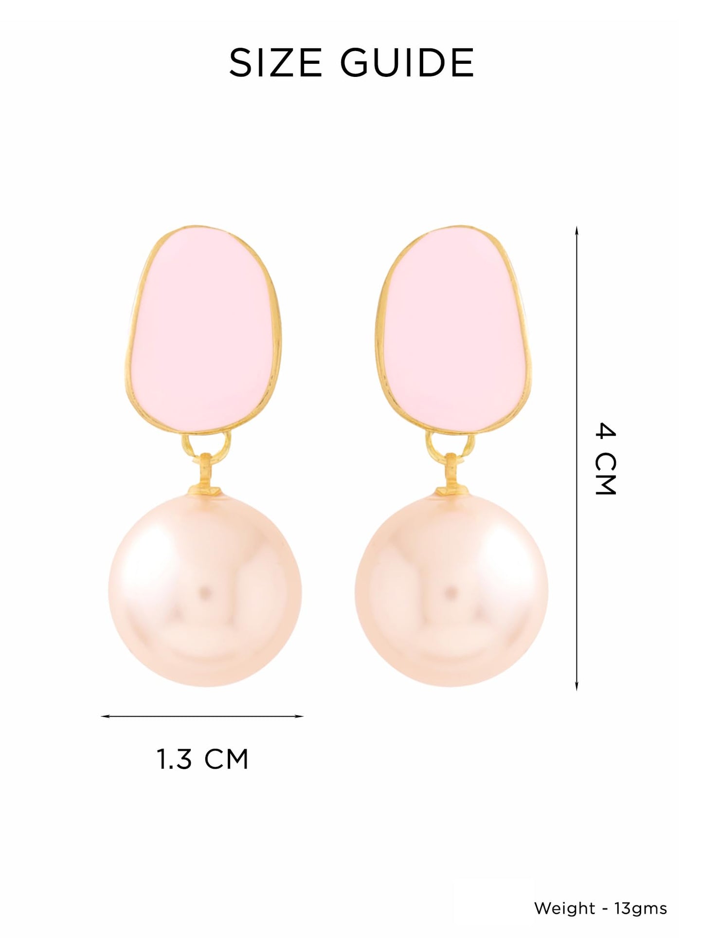 Yellow Chimes Pearl Drop Earrings For Women | Fashion Women Earrings | Gold Toned Pink Pearls Earrings For Girls | Birthday Gift for Girls Anniversary Gift for Women