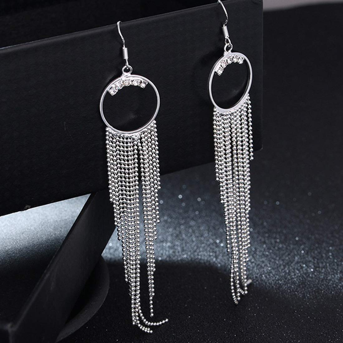 Yellow Chimes Chain Hangings Tassel Earring for Women & Girls