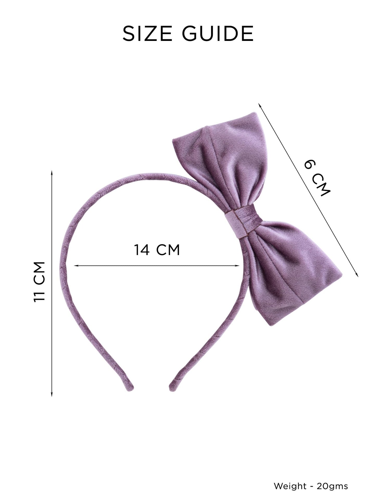 Melbees by Yellow Chimes Hair Bands for Kids Purple Bow Hairbands Headbands for Girls Head Bands Hair Accessories for Girls and Kids