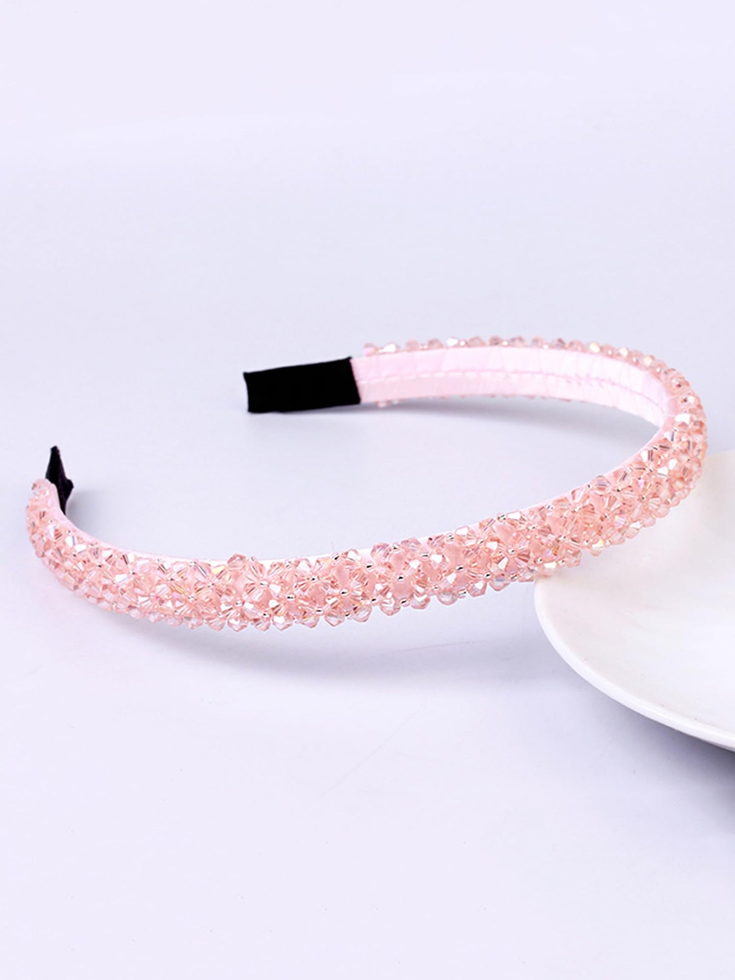 Yellow Chimes Hair Band for Women Girls Hair Accessories for Women Crystal Rhinestone Headband for Women Hair Band for Girls Peach Headband Hair Bands for Girls Hair Accessories for Women Gifts