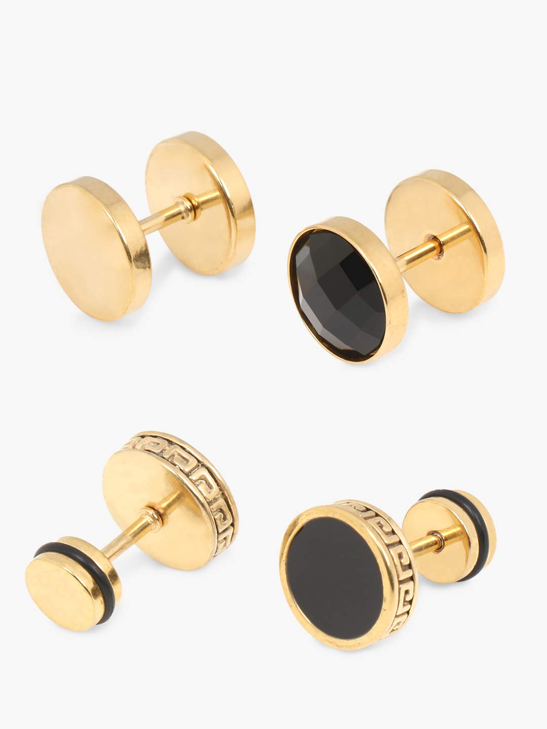 Boys Earrings Kadukkan For Mens Yellow Chimes Stud Earrings For