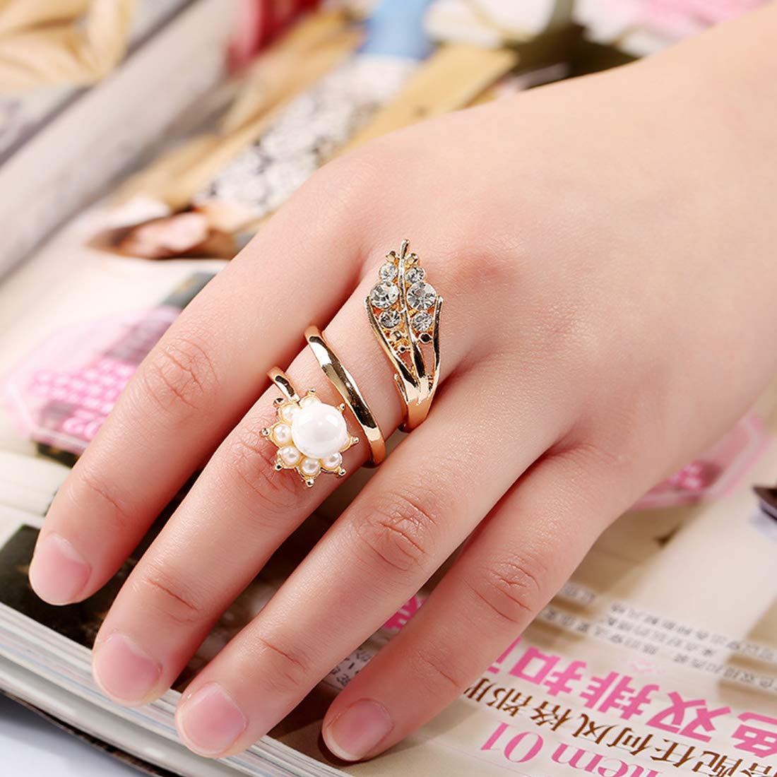 Yellow Chimes Fancy Gold Ring for Women Girls YellowChimes