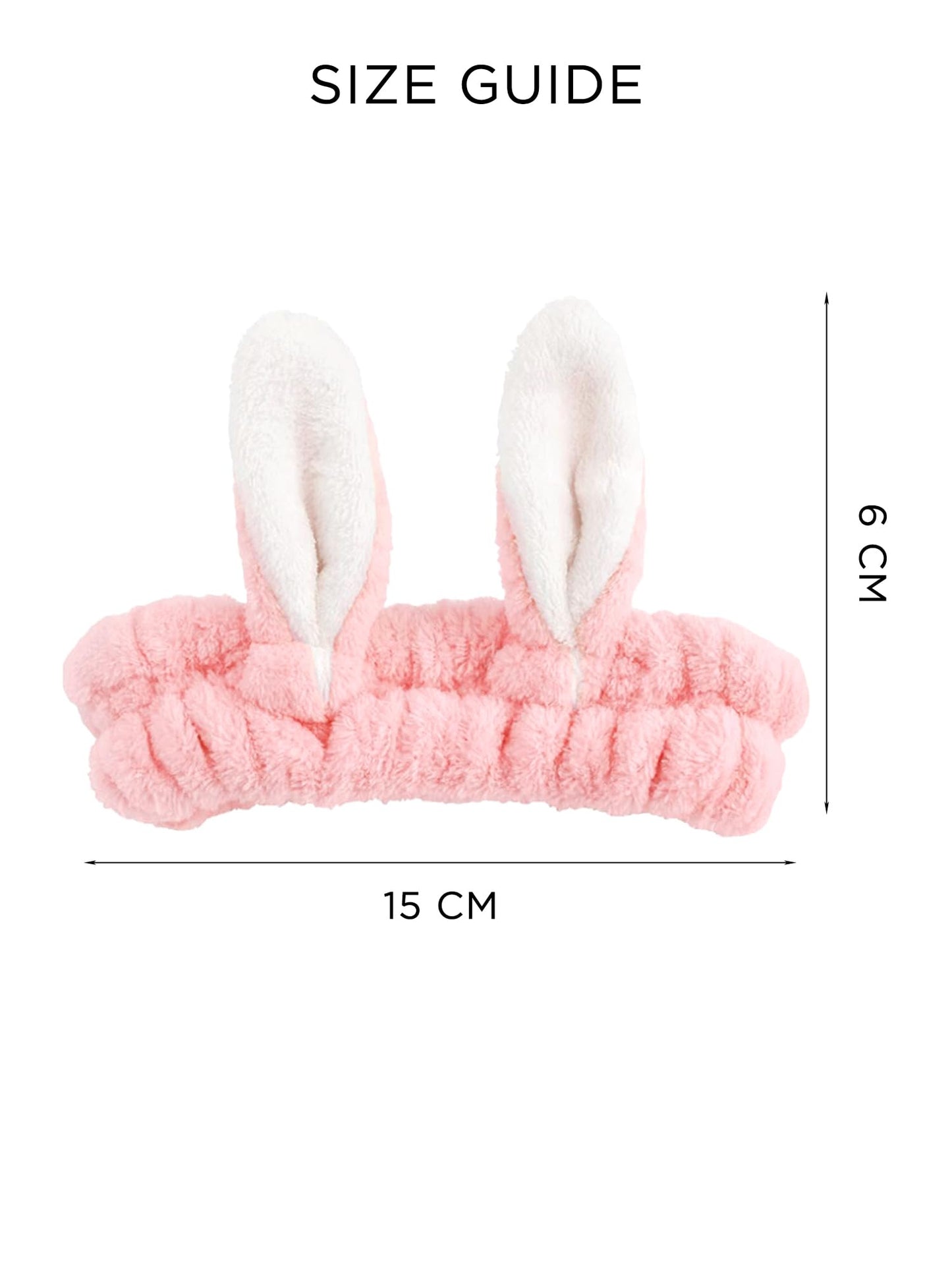 Melbees by Yellow Chimes Hair Band For Girls And Kids Woolen Pink Color Rabbit Ears Hair Bands for Girls and Kids