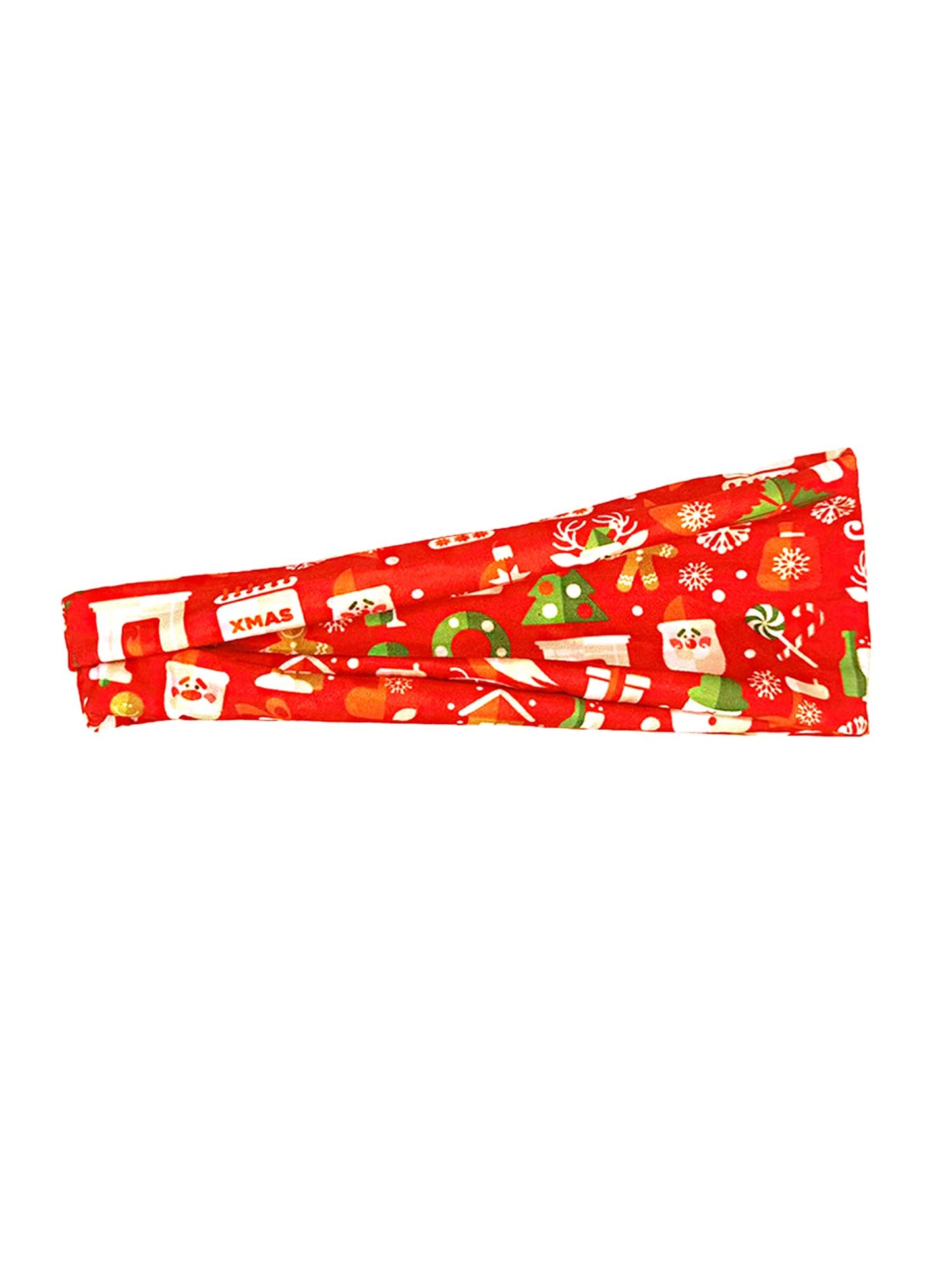 Yellow Chimes Head Bands for Women Girls Hair Accessories for Women Winter Christmas Headband Hair Band for Girls Elastic Red Headband Headwrap for Women Christmas Collections Hair Accessories