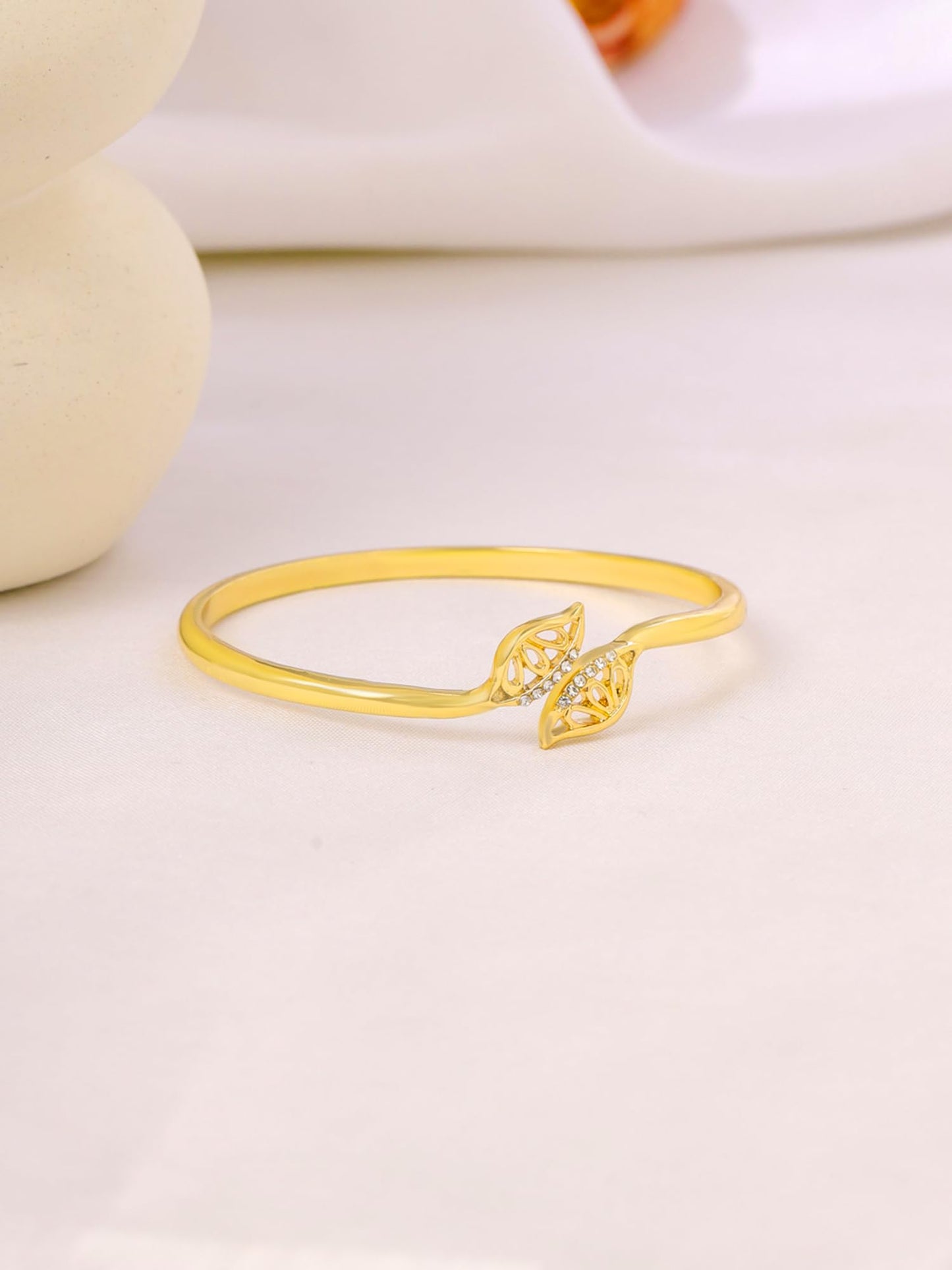 Yellow Chimes Bangle Bracelet For Woman | Fashion Golden Bracelet For Women Hand Accessories For Women | Crystal Bangles Bracelets for Girls | Birthday Gift for Women Anniversary Gift for Wife