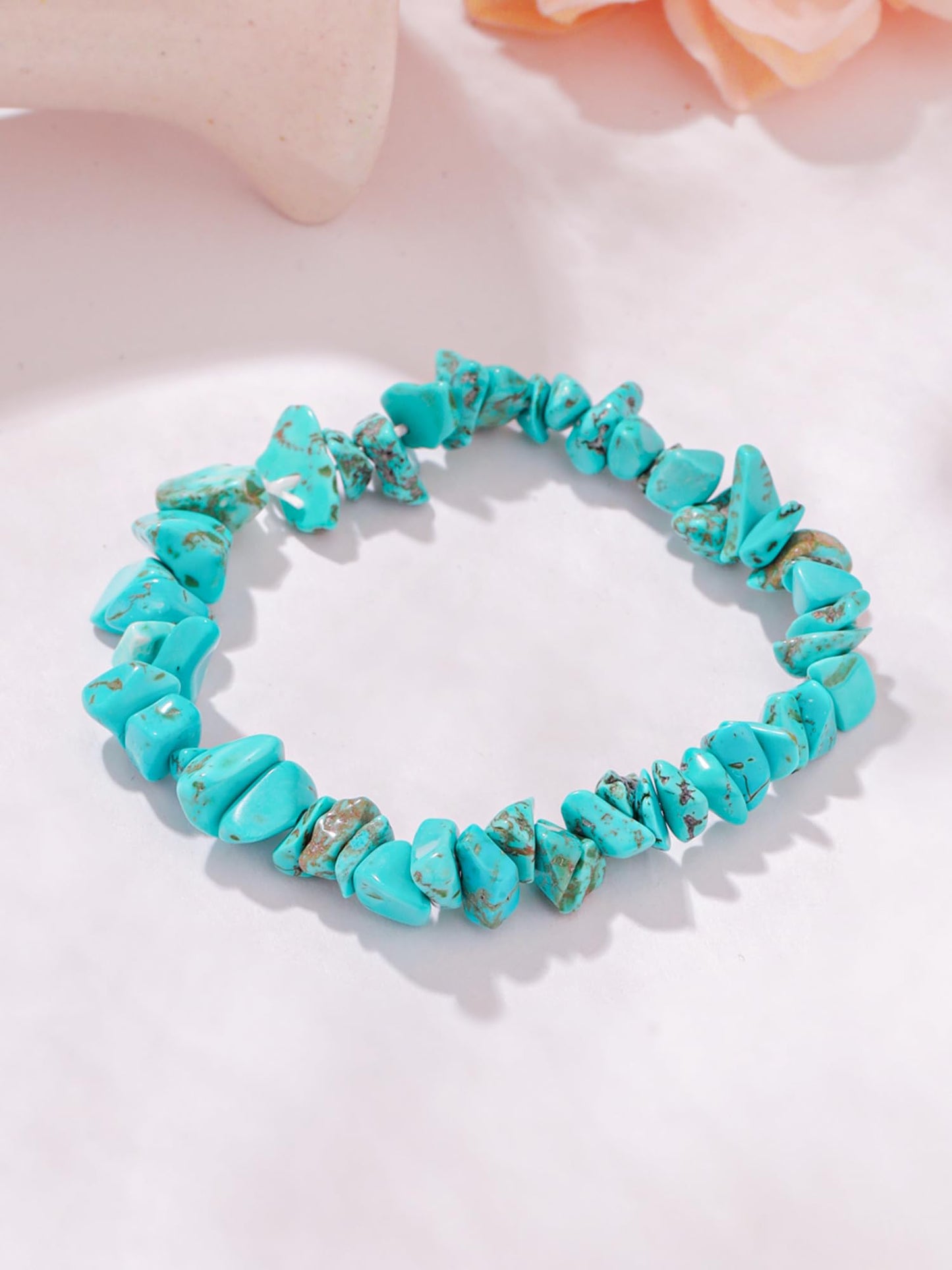 Yellow Chimes Bracelet For Woman | Fashion Blue Bracelet For Women Hand Accessories For Women | Turquoise Blue Stone Bracelets for Girls | Birthday Anniversary Gift for Women Wife