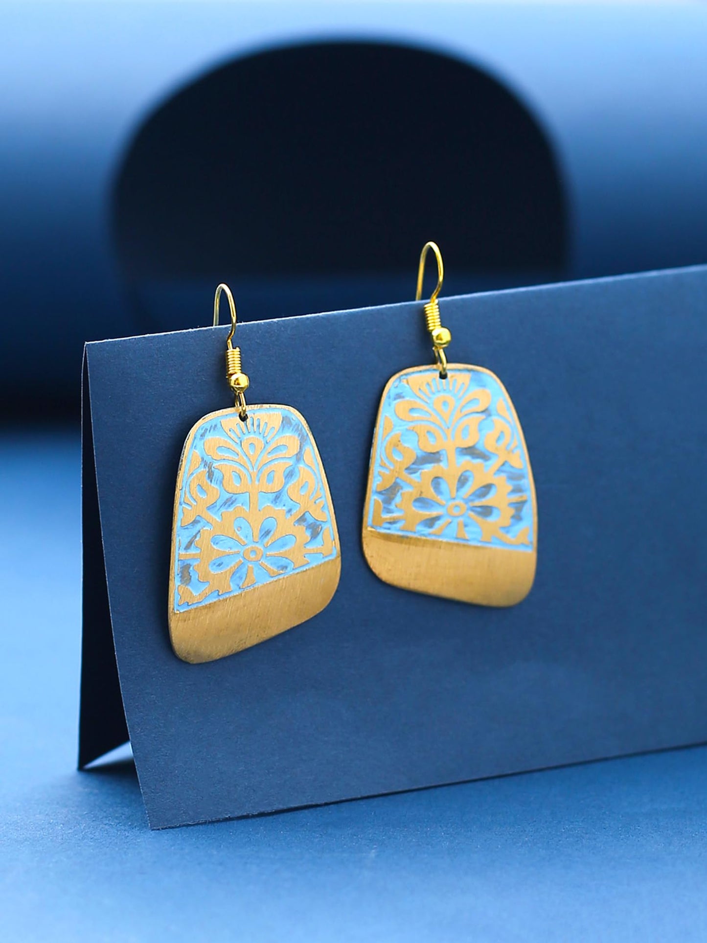 Yellow Chimes Drop Earrings For Women | Fashion Golden Women Earrings | Gold Plated Engraved Design Drop Earrings For Girls | Birthday Gift for Girls Anniversary Gift for Women