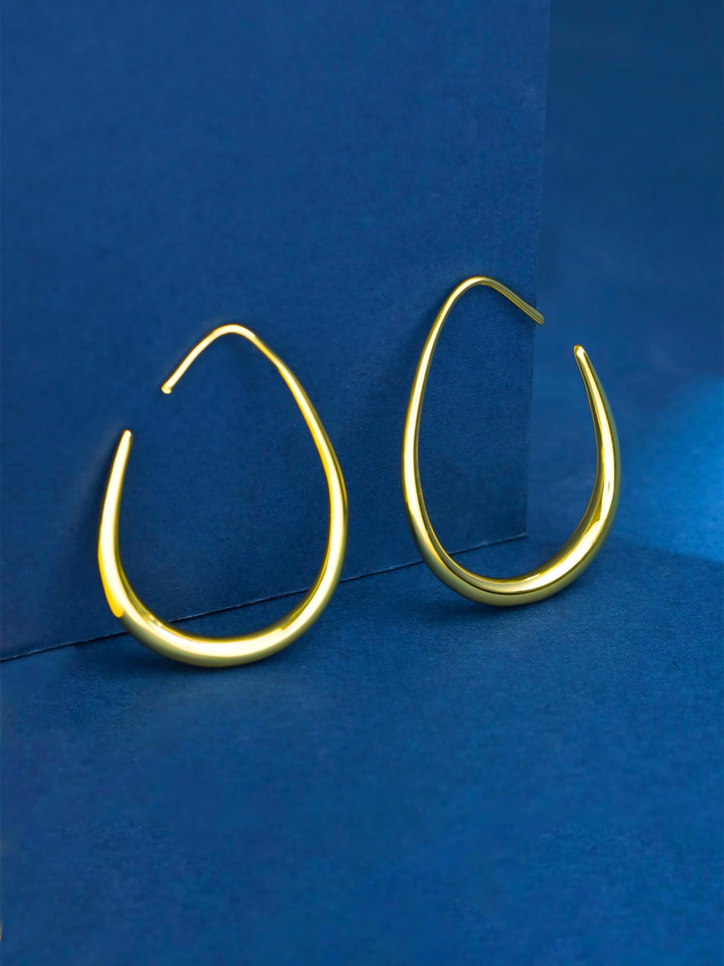 Yellow Chimes Hoop Earrings for Women | Fashion Golden Women Earrings | Gold Plated Big Hoops Earrings for Girls | Birthday Gift for Girls Anniversary Gift for Women