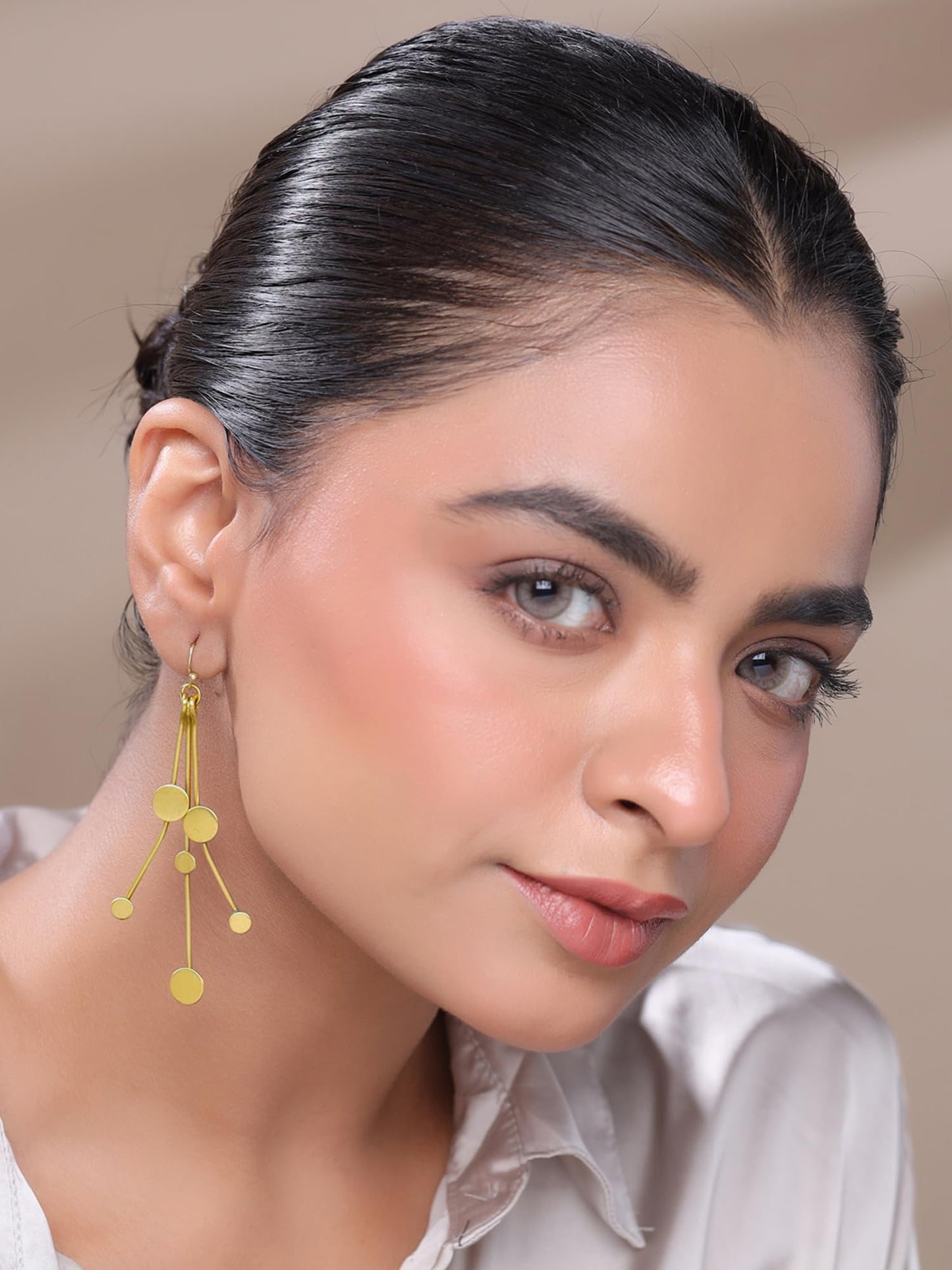 Yellow Chimes Dangler Earrings For Women | Fashion Golden Women Earrings | Gold Plated Long Dangler Earrings For Girls | Birthday Gift for Girls Anniversary Gift for Women