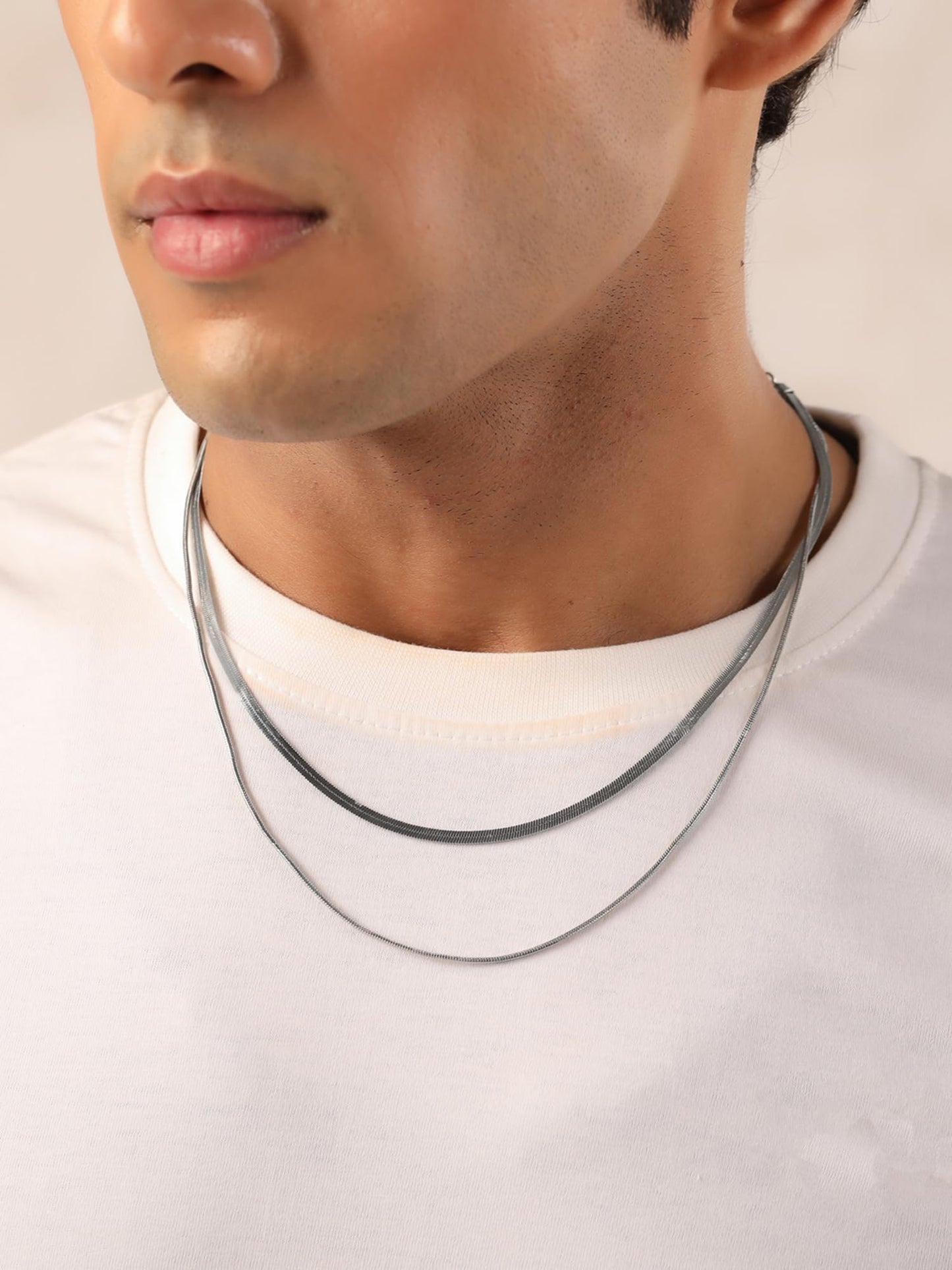 Yellow Chimes Chain for Men Silver Neck Chain for Men | Stainless Steel Neck Chains for Men | Fashion Accessories for Men | Birthday Gift for Men and Boys Anniversary Gift for Husband