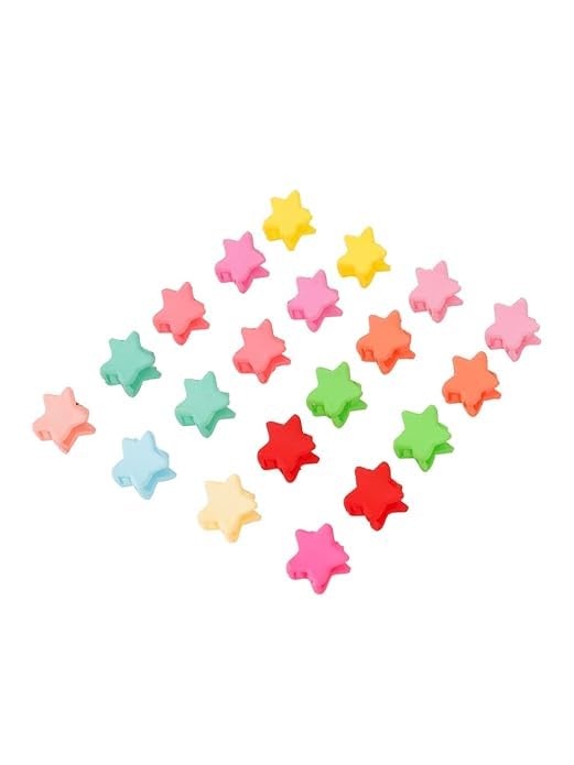 Kairangi Hair Clips for Girls Kids Hair Accessories for Girls Hair Claw Clips for Girls Kids Multicolor Star Small Claw Clip 50 Pcs Mini Hair Claw Clips for Girls Baby's Clutchers for Hair