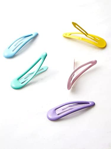 Kairangi Hair Clips for Girls Kids Hair Clip Hair Accessories for Girls Baby's 30 Pcs Multicolor Snap Hair Clips Light Colors Tic Tac Clips Hairclips for kids Baby Teens & Toddlers