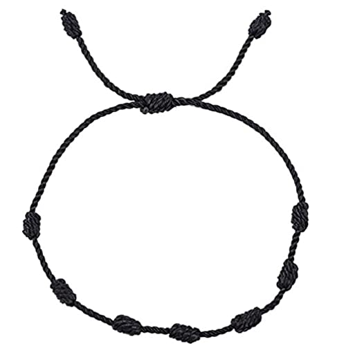 Oxidized Silver-Toned Black Thread Anklet – Panash Accessories